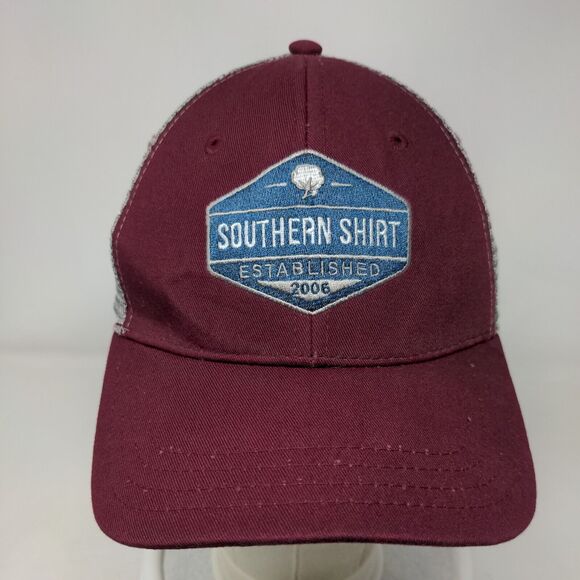 Southern Shirt Snapback Mesh Back Trucker Hat Multi One Size Colorblock - Picture 2 of 11